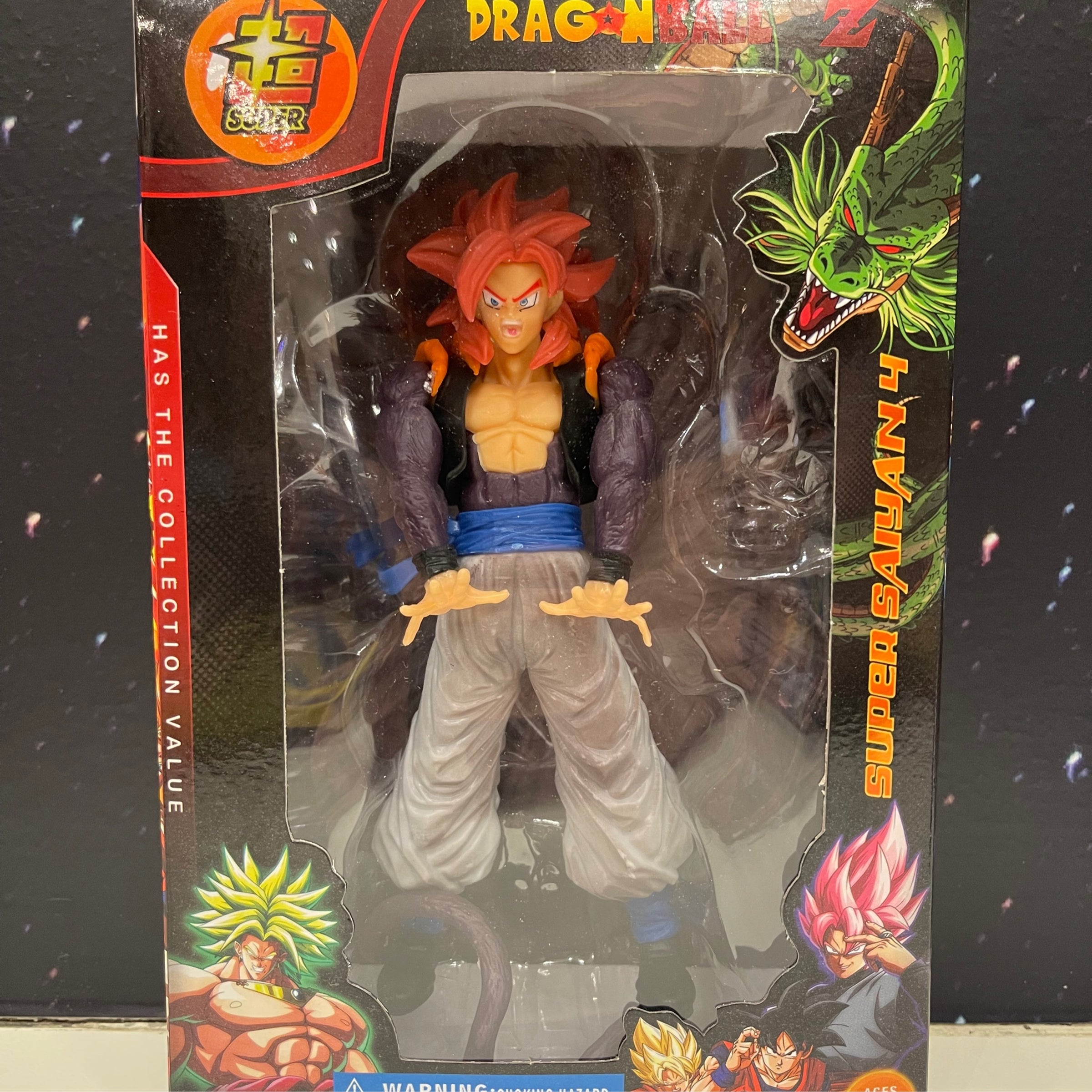 Dragon Ball Z GT Super Saiyan 4 Gogeta Goku Vegeta Monkey Tail Red Hair Model Action Figure | Tech &